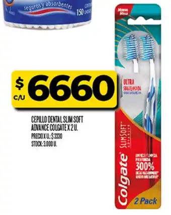 Supermercados DIA Colgate cepillo dental slim soft advance oferta