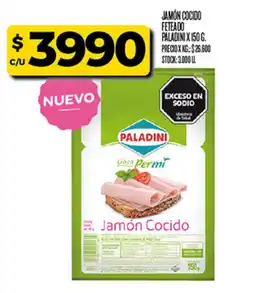 Supermercados DIA Paladini jamón cocido oferta