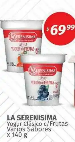 Arcoiris Supermercados La Serenisima Yogur Clásico C Frutas oferta