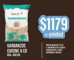 Supermercados Vea Cuisine & co garbanzos bsa. oferta