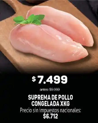 Makro Suprema de pollo congelada oferta