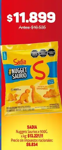 Makro Sadia nugget saurio oferta