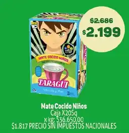 Makro Taragui mate cocido niños oferta