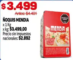 Makro Mendia ñoquis con papa oferta
