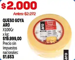 Makro Aro queso goya oferta