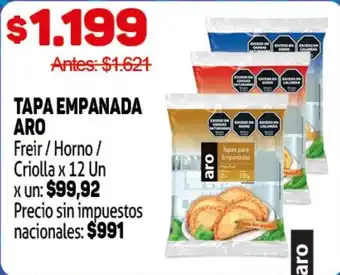 Makro Aro tapa empanada oferta
