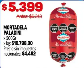 Makro Paladini mortadela oferta