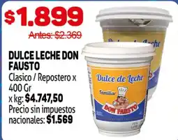 Makro Don fausto dulce leche oferta
