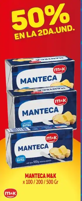 Makro M&K manteca oferta