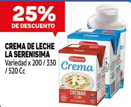 Makro La serenisima crema de leche oferta