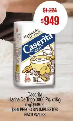 Makro Caserita harina de trigo 0000 oferta