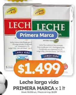 Cordiez Primera marca leche larga vida oferta