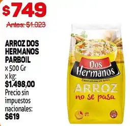 Makro Dos Hermanos arroz oferta