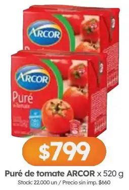 Cordiez Arcor puré de tomate oferta