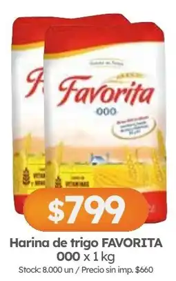 Cordiez Favorita harina de trigo 000 oferta