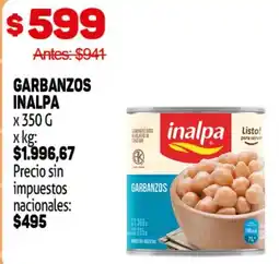 Makro Inalpa garbanzos oferta