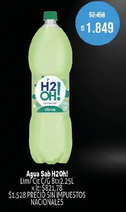 Makro H2Oh! agua sab oferta