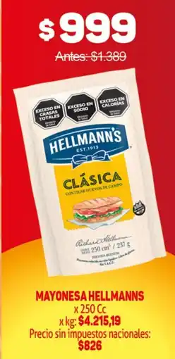 Makro Hellmanns mayonesa clásica oferta
