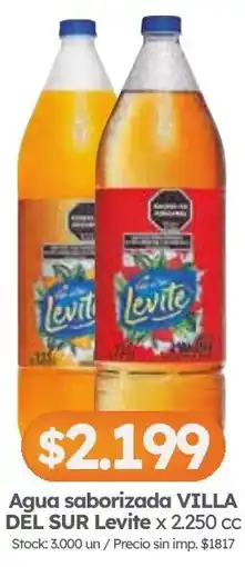 Cordiez Levite agua saborizada villa del sur oferta