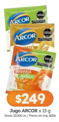 Cordiez Arcor jugo oferta