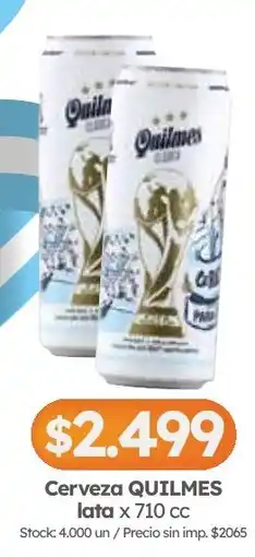 Cordiez Quilmes cerveza oferta