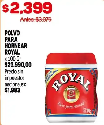 Makro Royal polvo para hornear oferta
