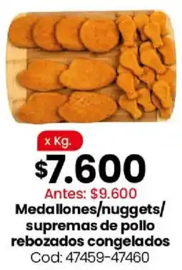 Coto Medallones/nuggets/ supremas de pollo rebozados congelados oferta