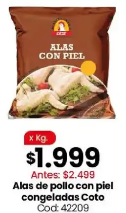 Coto Coto alas de pollo con piel congeladas oferta