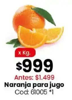 Coto Naranja para jugo oferta