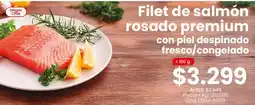 Coto Filet de salmón rosado premium con piel despinado fresco/congelado oferta