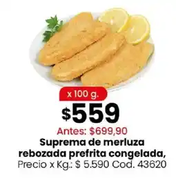 Coto Suprema de merluza rebozada prefrita congelada oferta