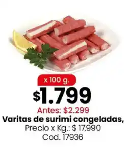 Coto Varitas de surimi congeladas oferta
