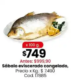 Coto Sábalo eviscerado congelado oferta