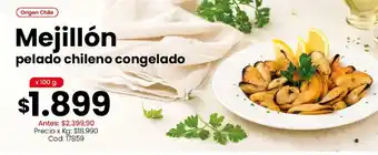 Mejillón pelado chileno congelado