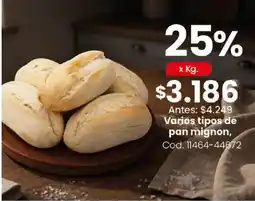 Coto Varios tipos de pan mignon oferta