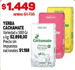 Makro Cachamate yerba mate oferta
