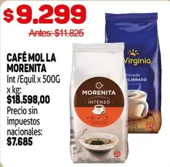 Morenita café molida