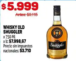 Makro Whisky old smuggler oferta