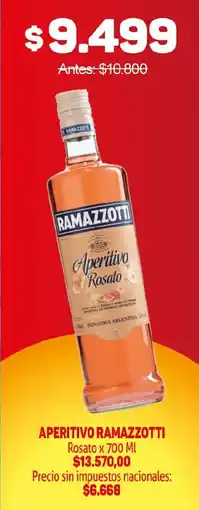 Makro Ramazzotti aperitivo rosato oferta