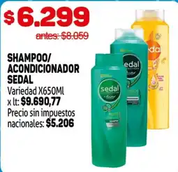 Makro Sedal shampoo/ acondicionador oferta