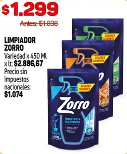 Makro Zorro limpiador vidrios y multiuso oferta