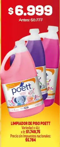 Makro Poett limpiador de piso oferta