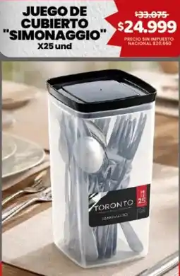 Makro Toronto juego de cubiertos oferta