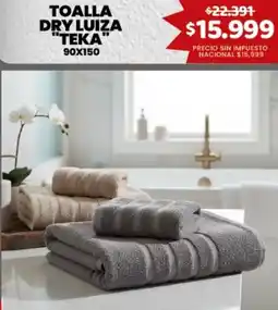 Makro Teka toalla dry luiza oferta