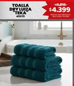 Makro Teka toalla dry luiza oferta