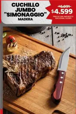 Makro Cuchillo jumbo "simonaggio" madera oferta