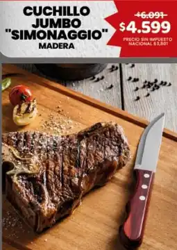 Makro Simonaggio cuchillo jumbo madera oferta