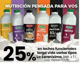 Coto La serenísima en leches funcionales larga vida varios tipos bot. oferta