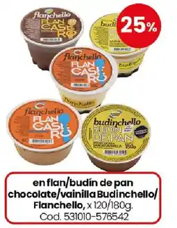 Coto En flan/budín de pan chocolate/vainilla budinchello/ flanchello oferta