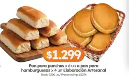 Cordiez Elaboración artesanal pan para panchos o pan para hamburguesas oferta